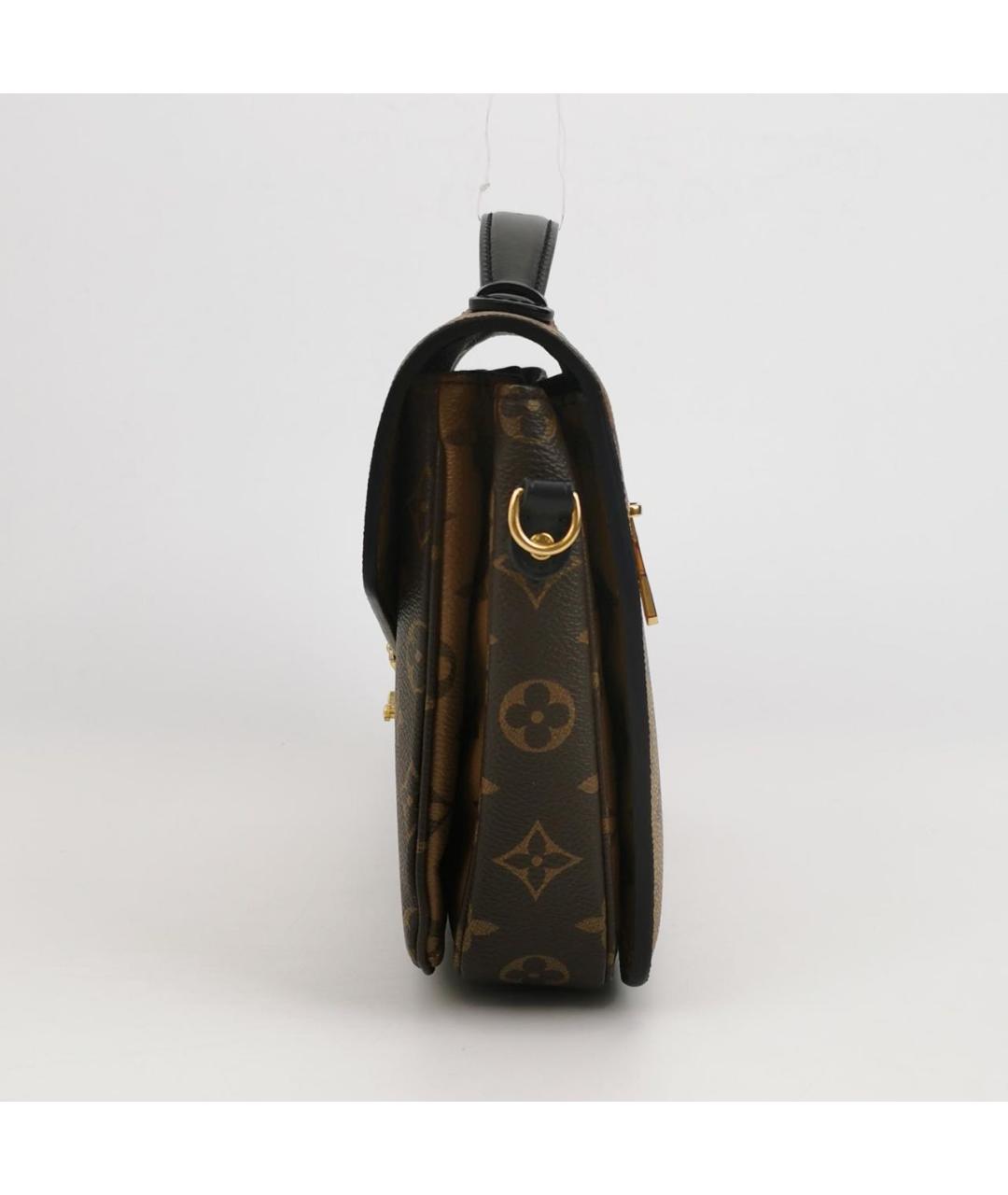 LOUIS VUITTON Коричневая кожаная сумка через плечо, фото 2