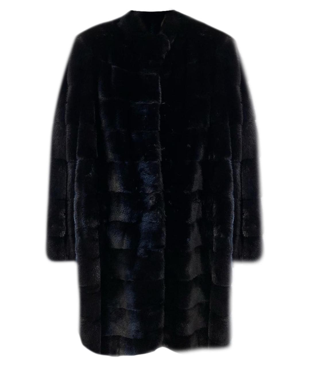 MALA MATI Черная меховая шуба, фото 1