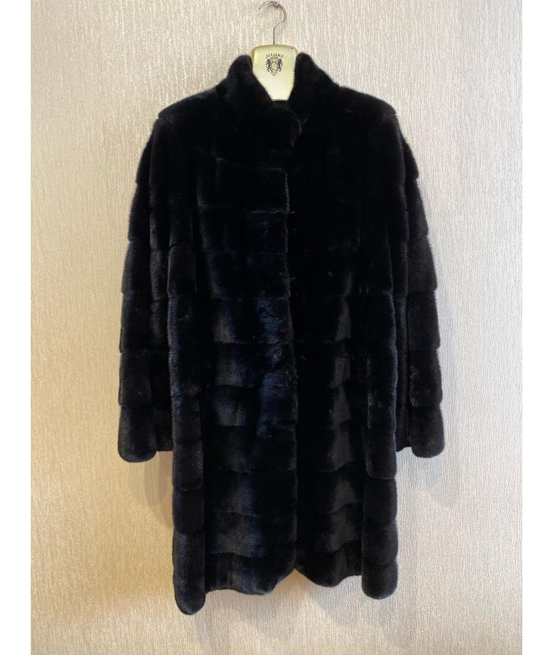 MALA MATI Черная меховая шуба, фото 5