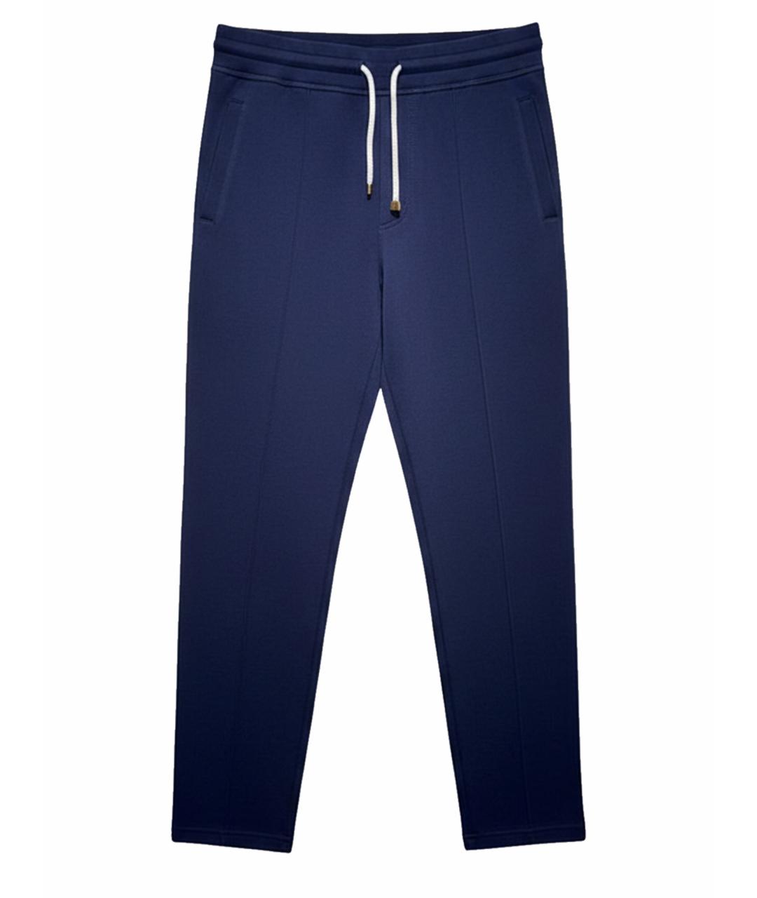 BRUNELLO CUCINELLI Темно-синий хлопковый спортивный костюм, фото 1