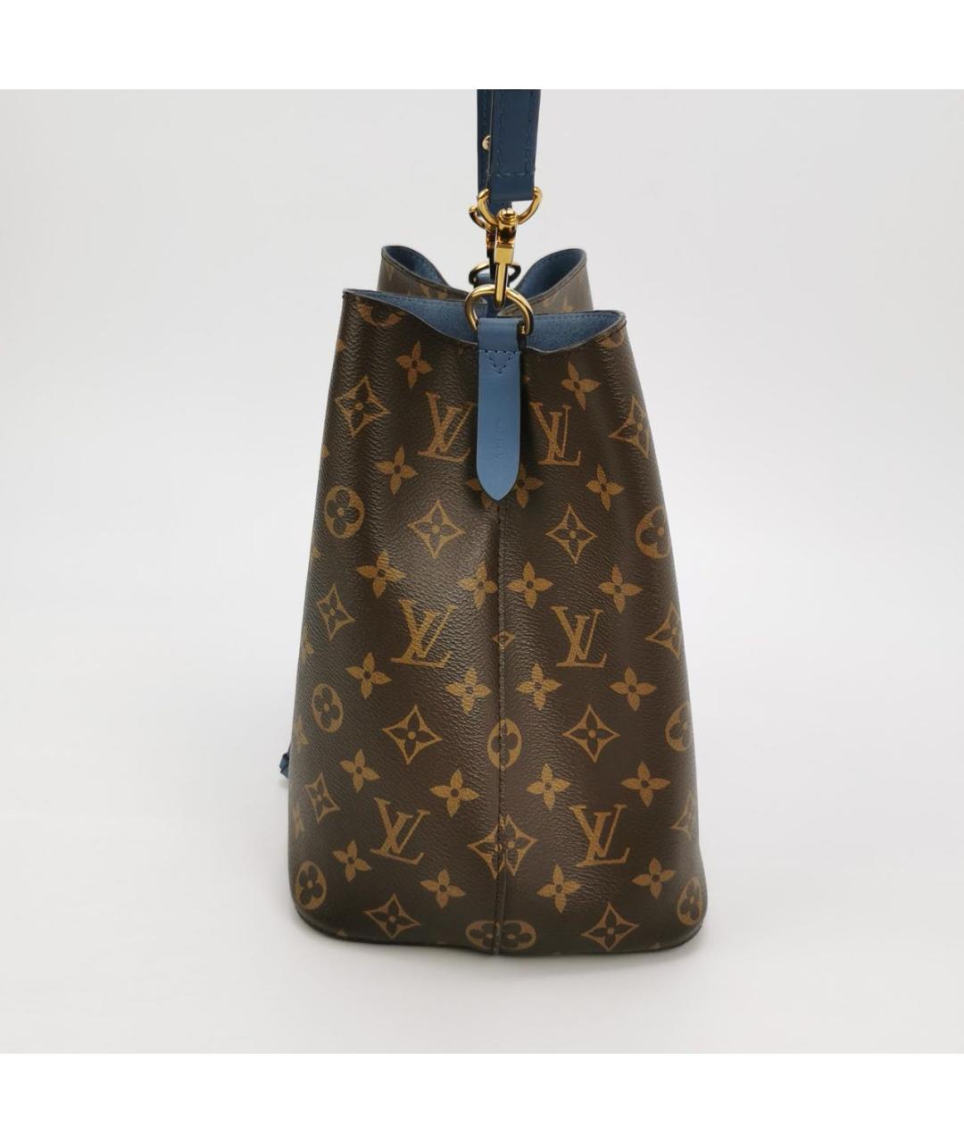 LOUIS VUITTON Коричневая кожаная сумка тоут, фото 2