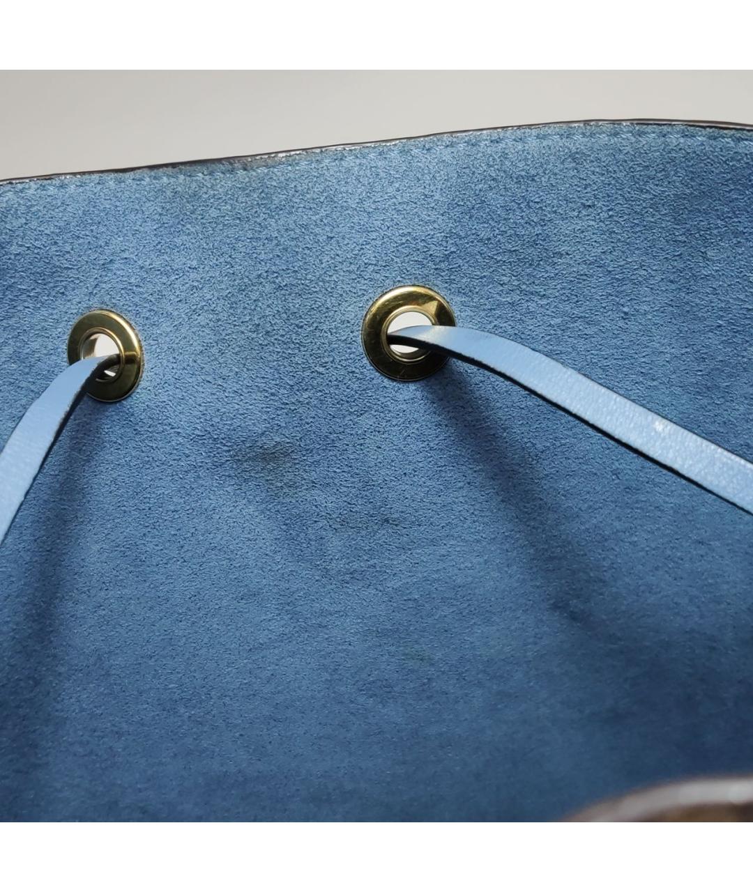 LOUIS VUITTON Коричневая кожаная сумка тоут, фото 5