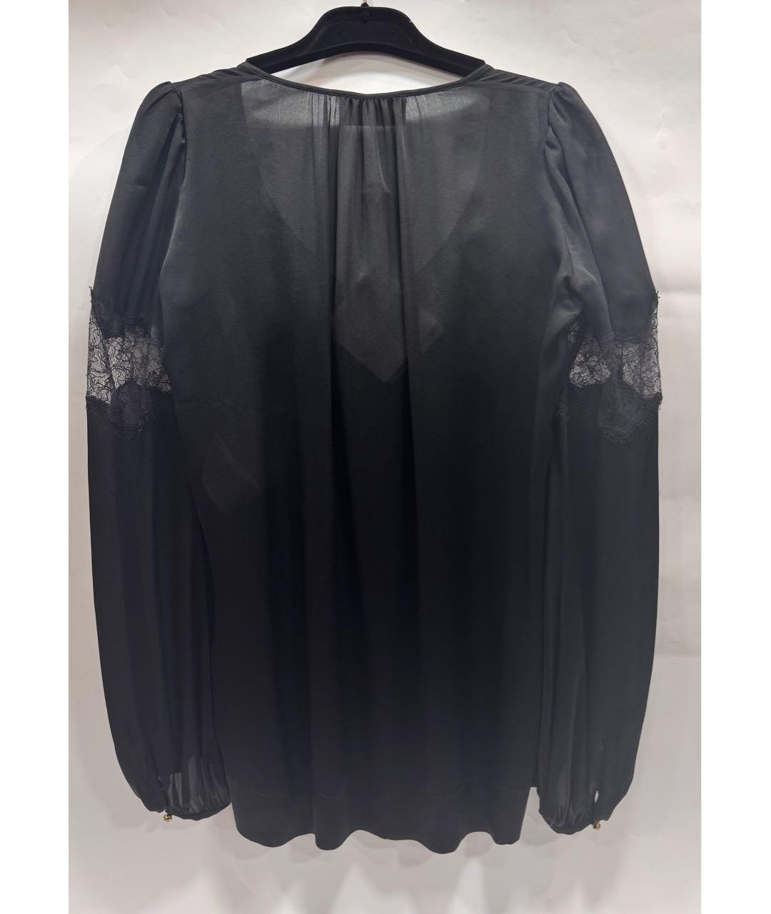 EMILIO PUCCI Черная шифоновая блузы, фото 2