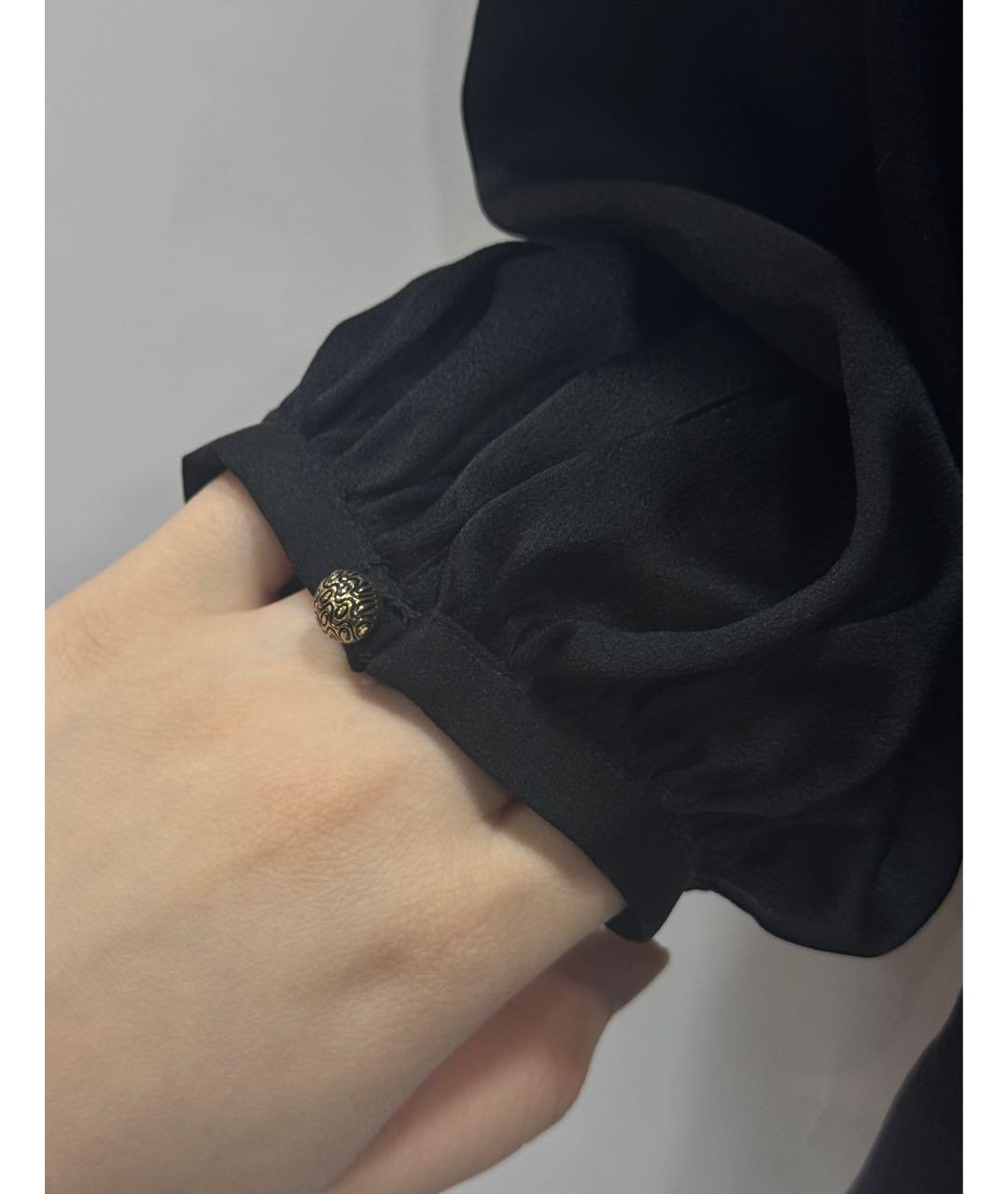 EMILIO PUCCI Черная шифоновая блузы, фото 5