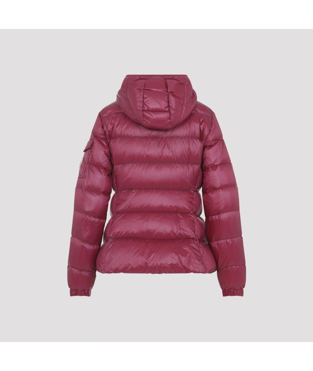 MONCLER Розовый полиамидовый пуховик, фото 2