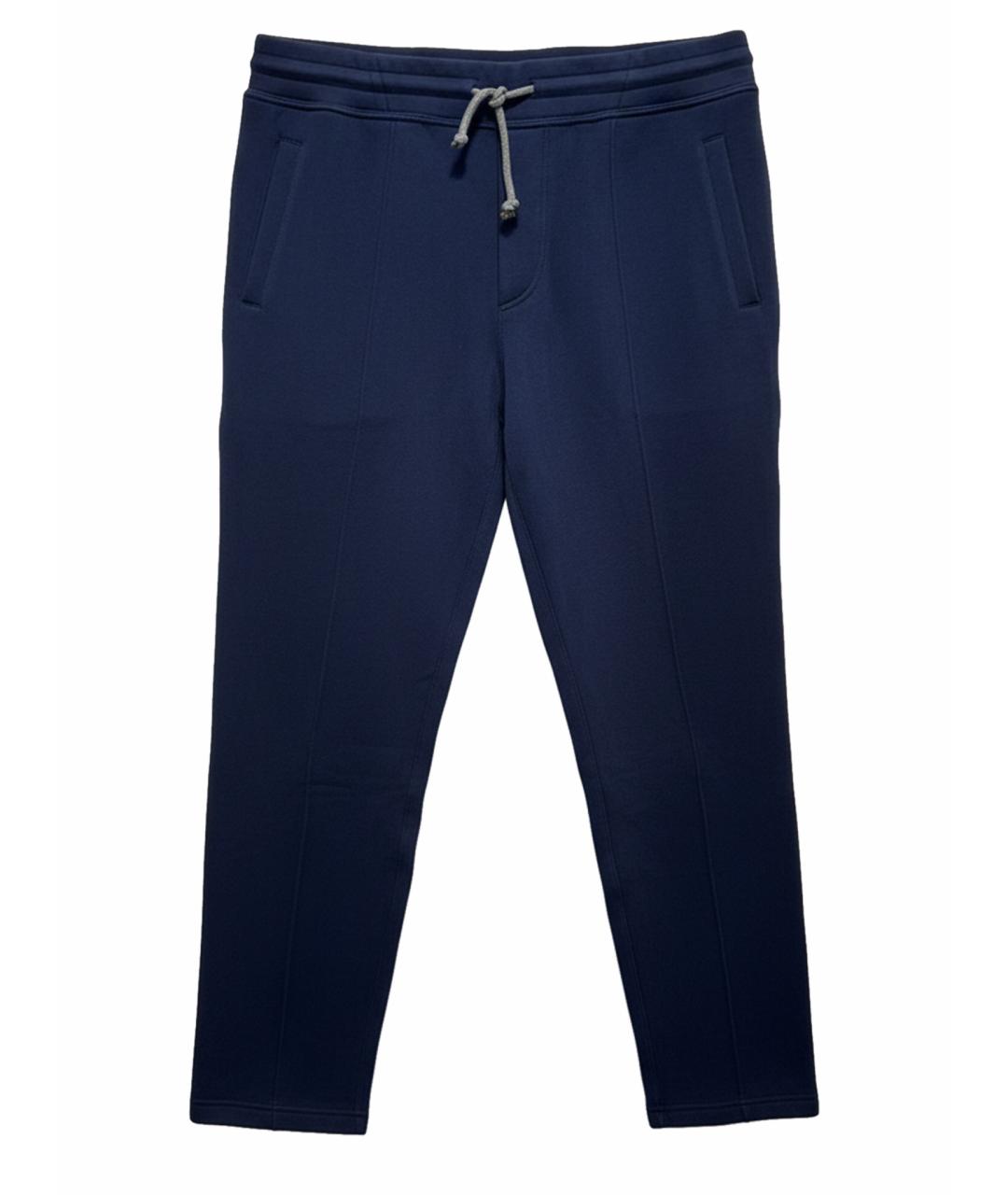 BRUNELLO CUCINELLI Темно-синий хлопковый спортивный костюм, фото 1