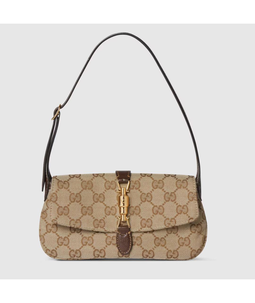 GUCCI Бежевая сумка с короткими ручками, фото 5