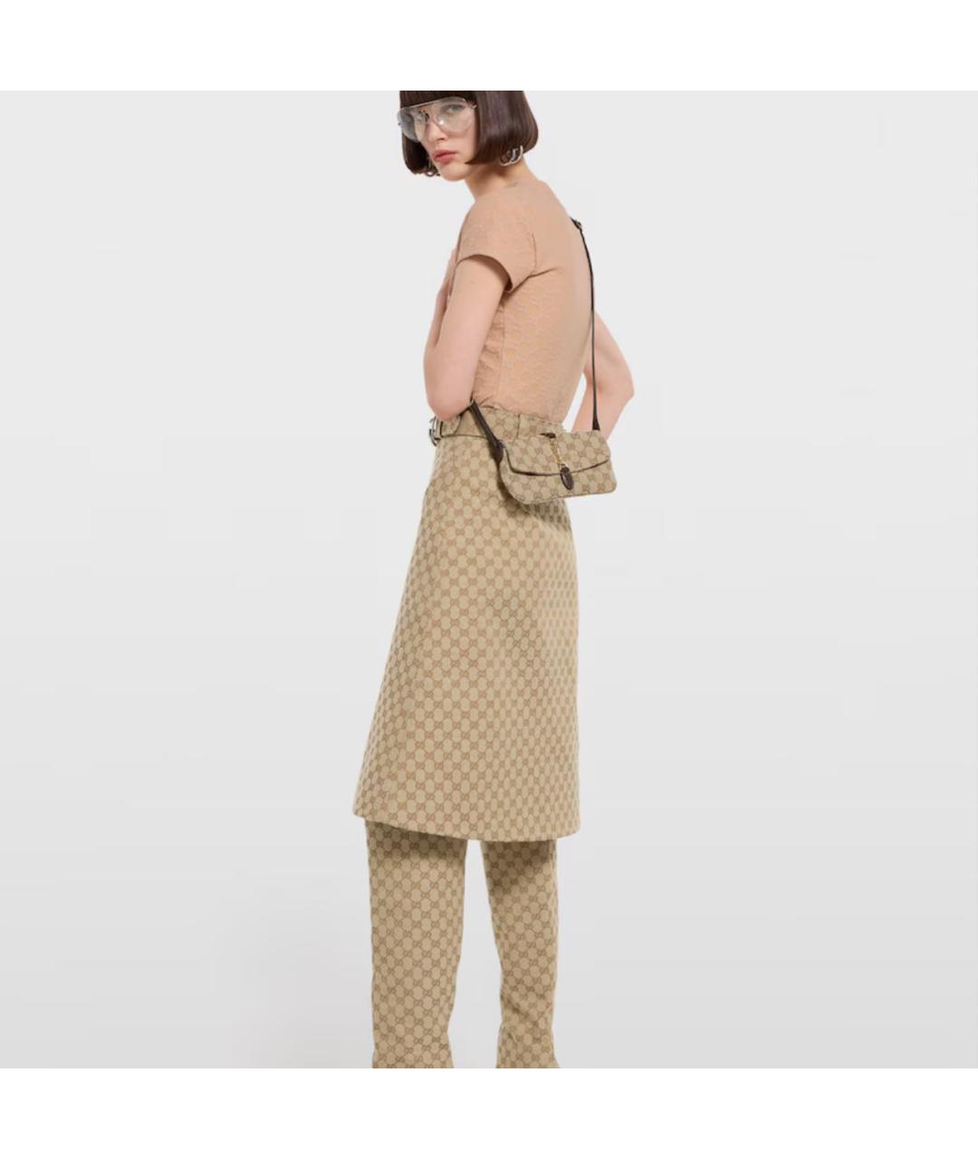 GUCCI Бежевая сумка с короткими ручками, фото 3