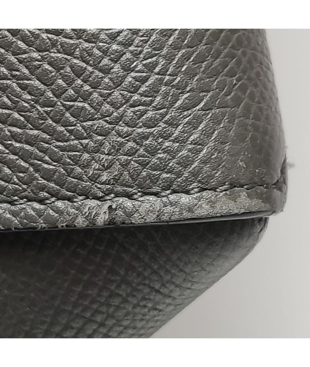 CELINE Антрацитовая кожаная сумка через плечо, фото 8