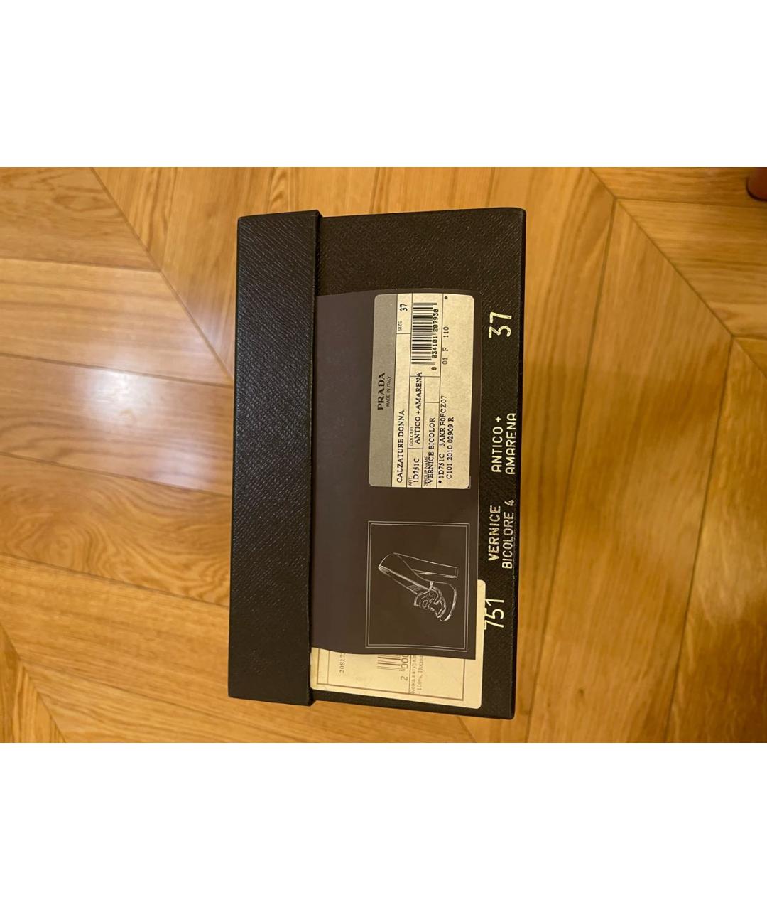 PRADA Мульти туфли из лакированной кожи, фото 5