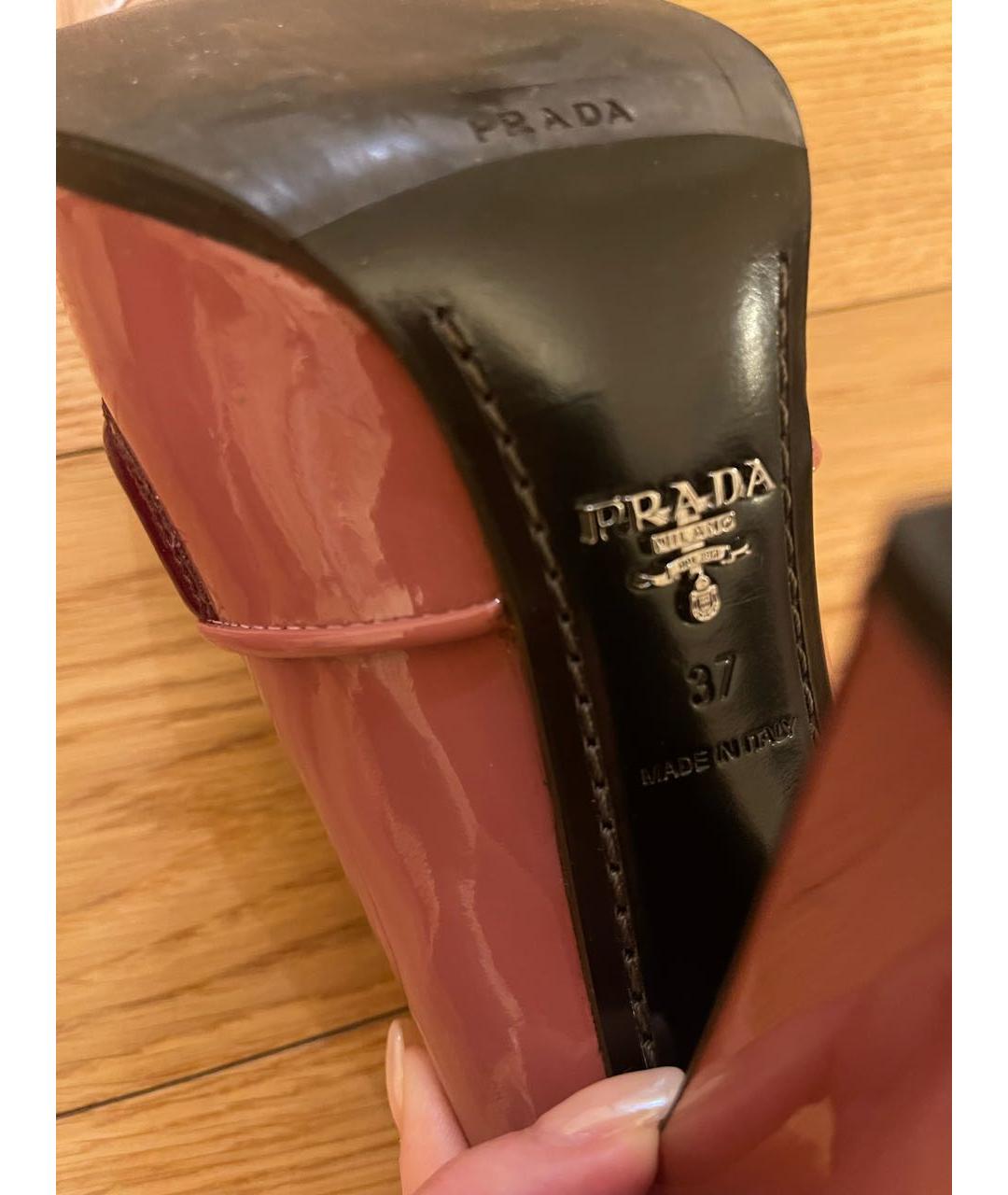 PRADA Мульти туфли из лакированной кожи, фото 7