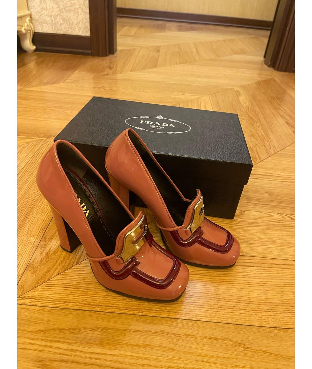 PRADA Мульти туфли из лакированной кожи, фото 6