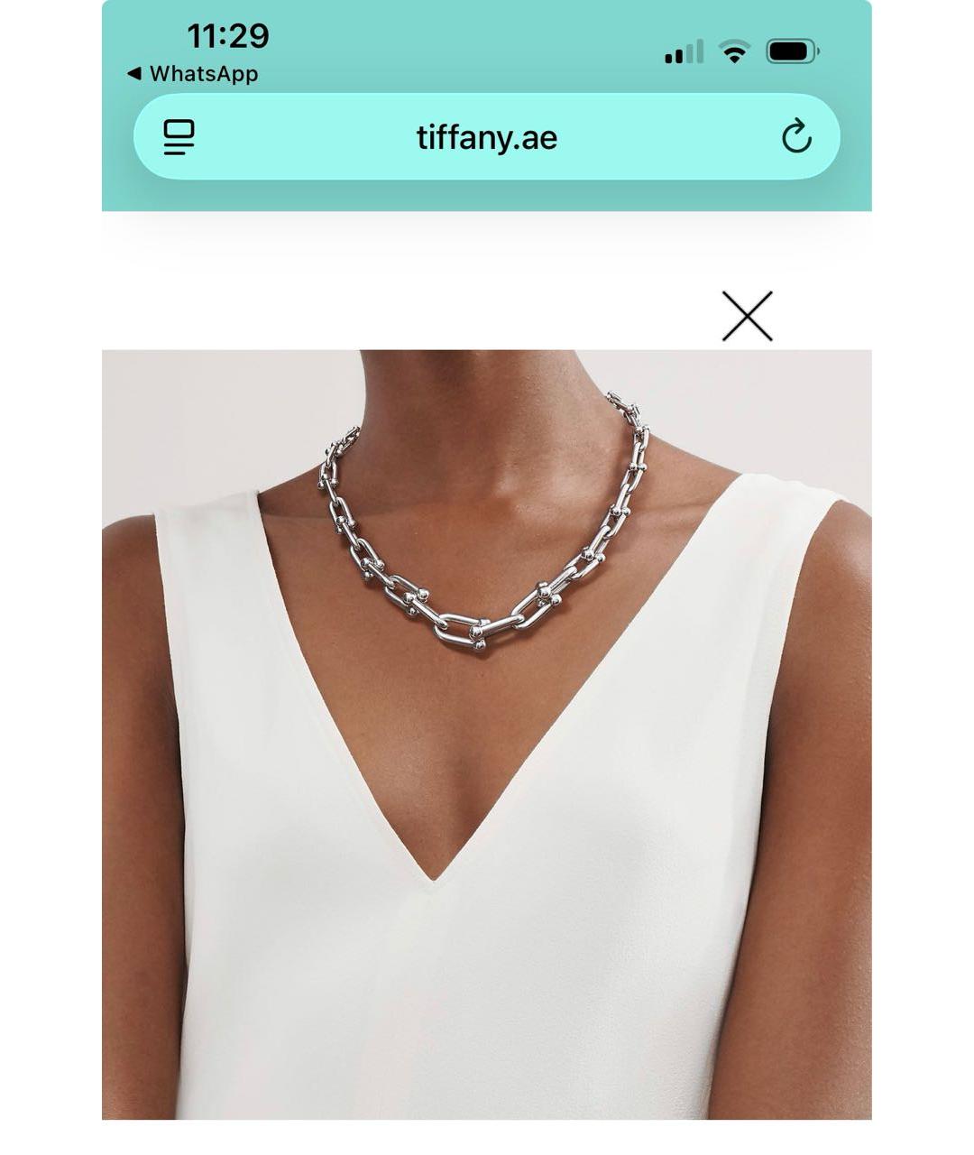 TIFFANY&CO Серебряное серебряное колье, фото 4