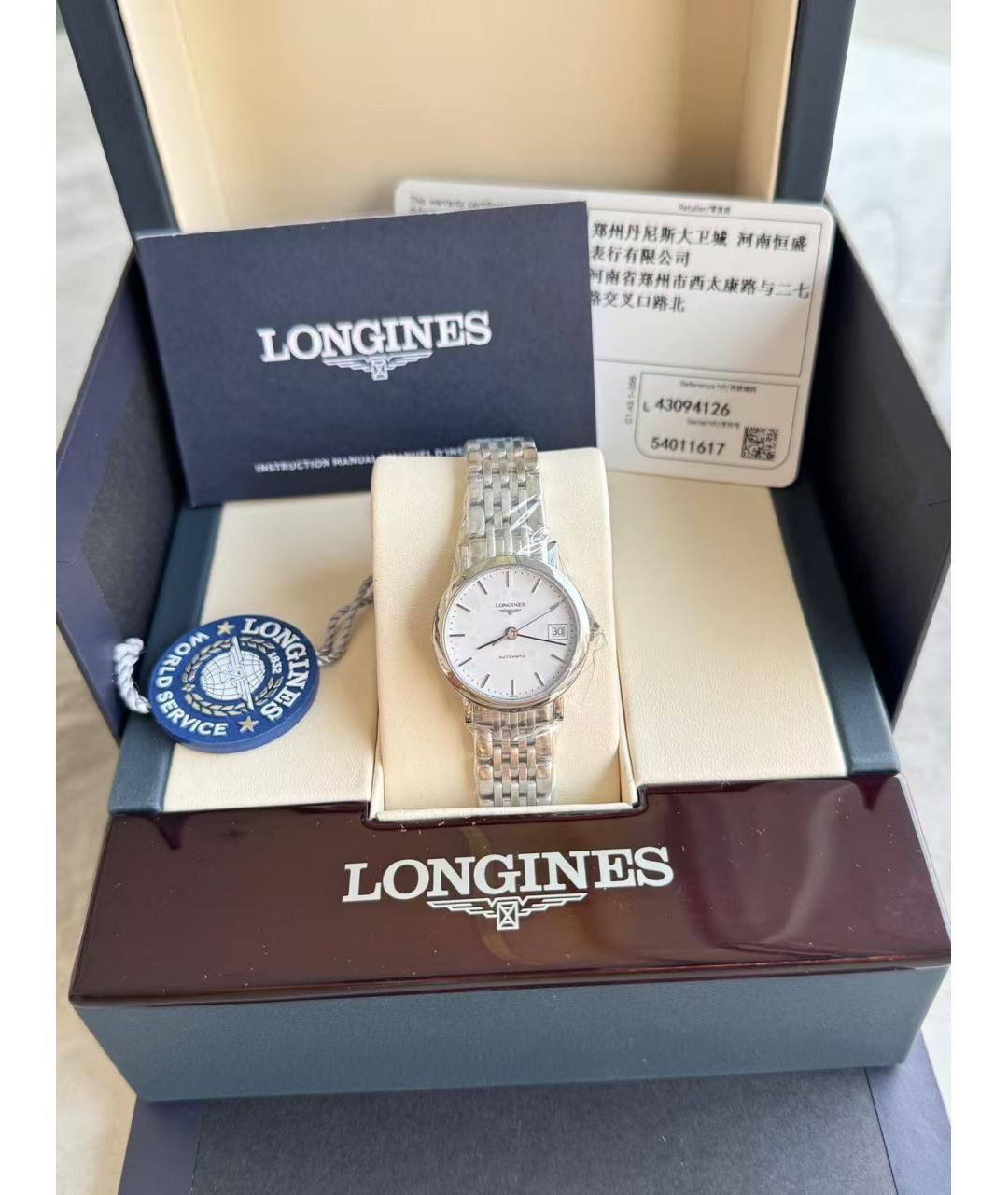 LONGINES Серебряные часы, фото 2