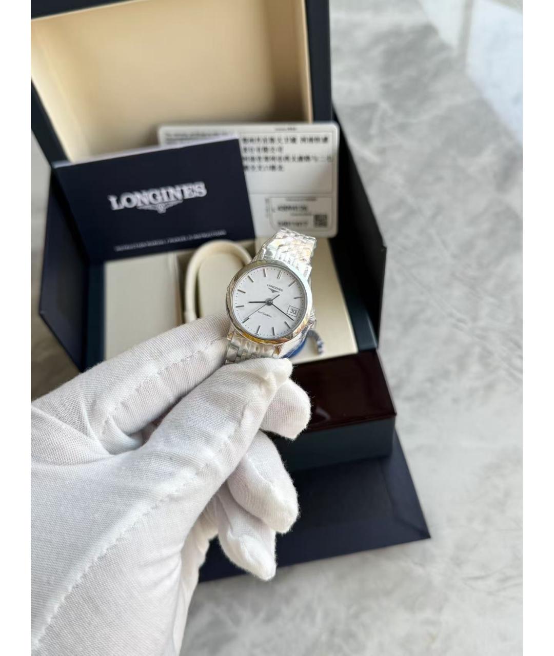 LONGINES Серебряные часы, фото 4