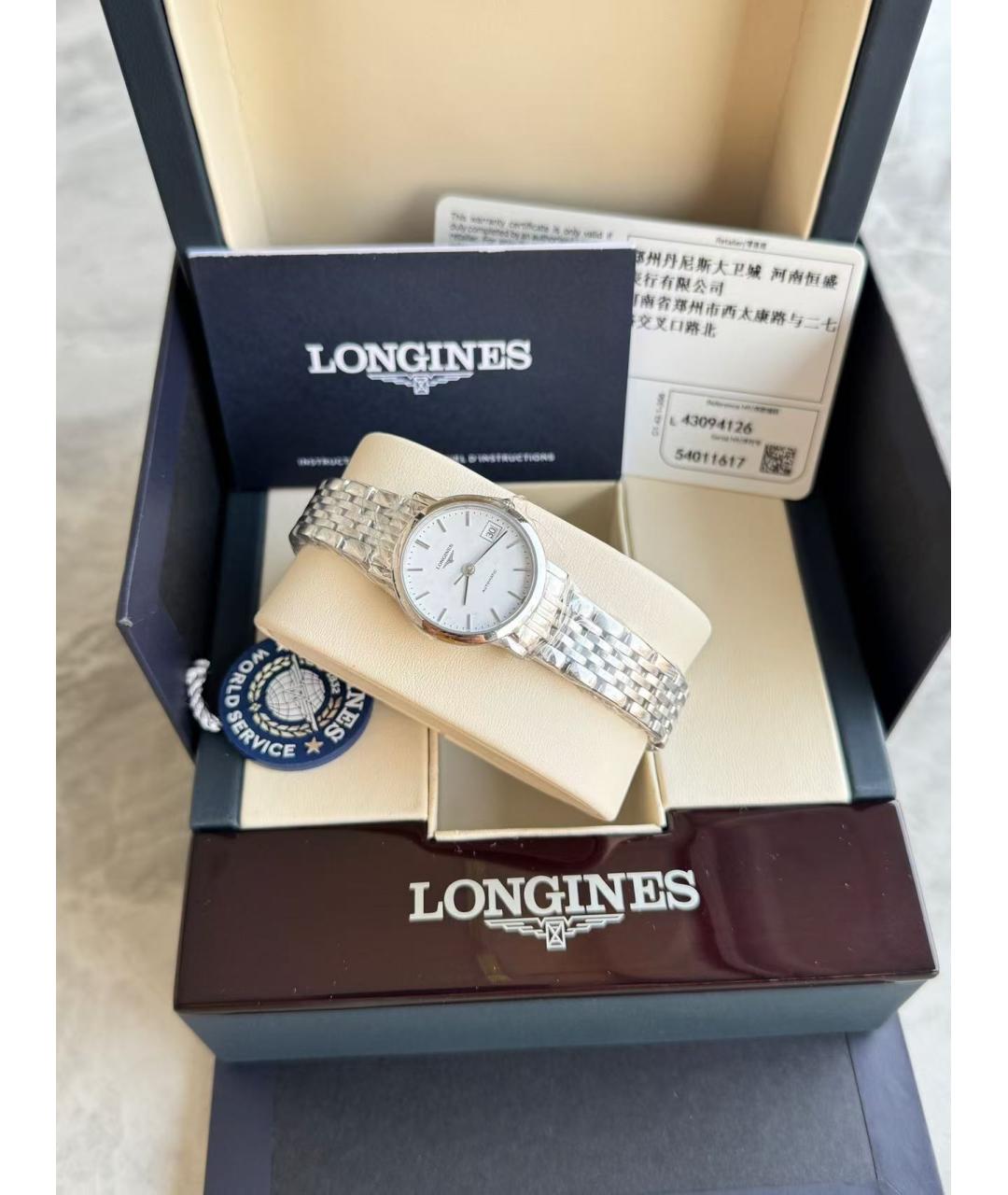 LONGINES Серебряные часы, фото 3