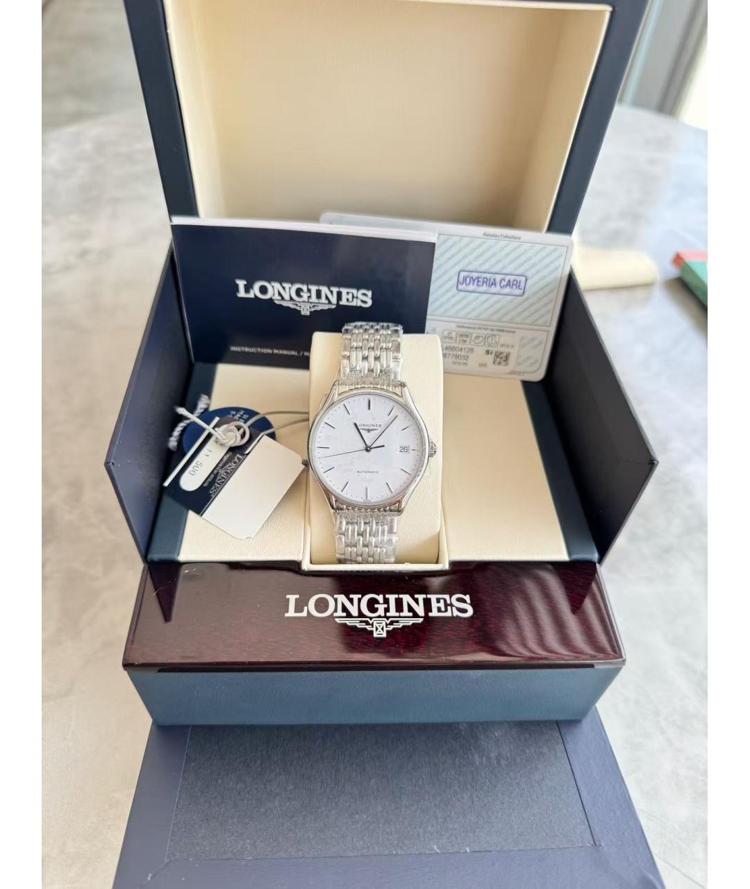 LONGINES Серебряные часы, фото 2