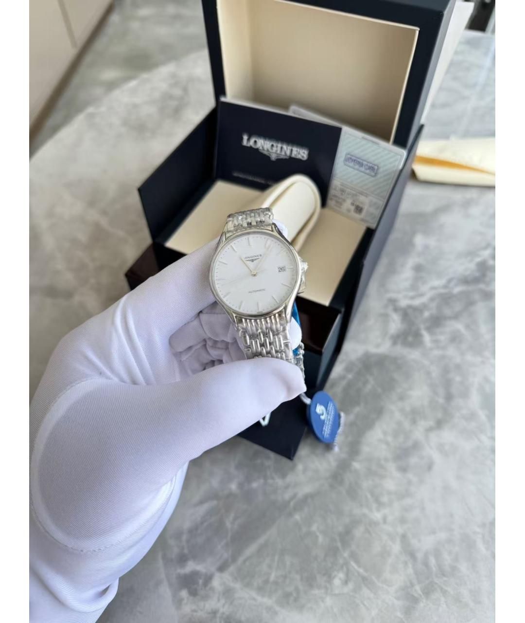 LONGINES Серебряные часы, фото 3