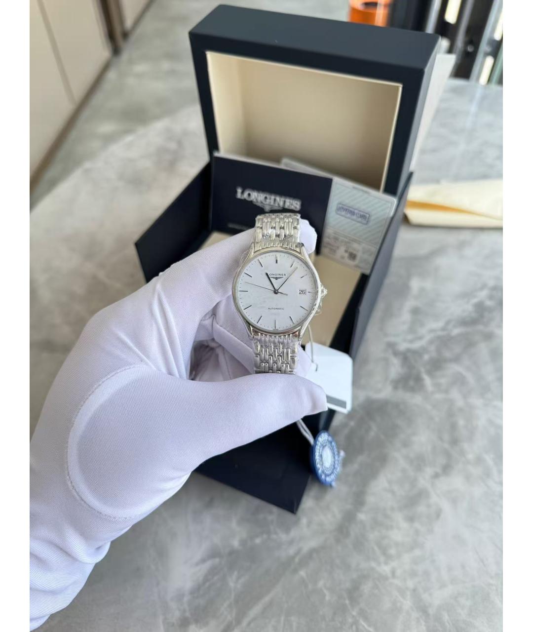 LONGINES Серебряные часы, фото 7