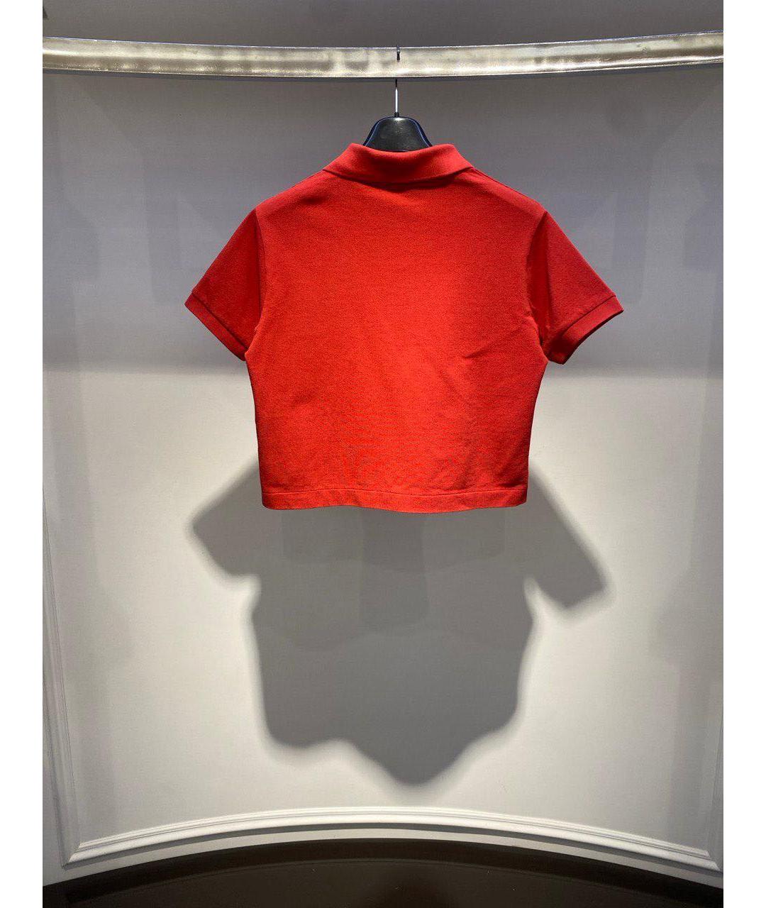 SPORTY AND RICH Красная хлопковая футболка, фото 3