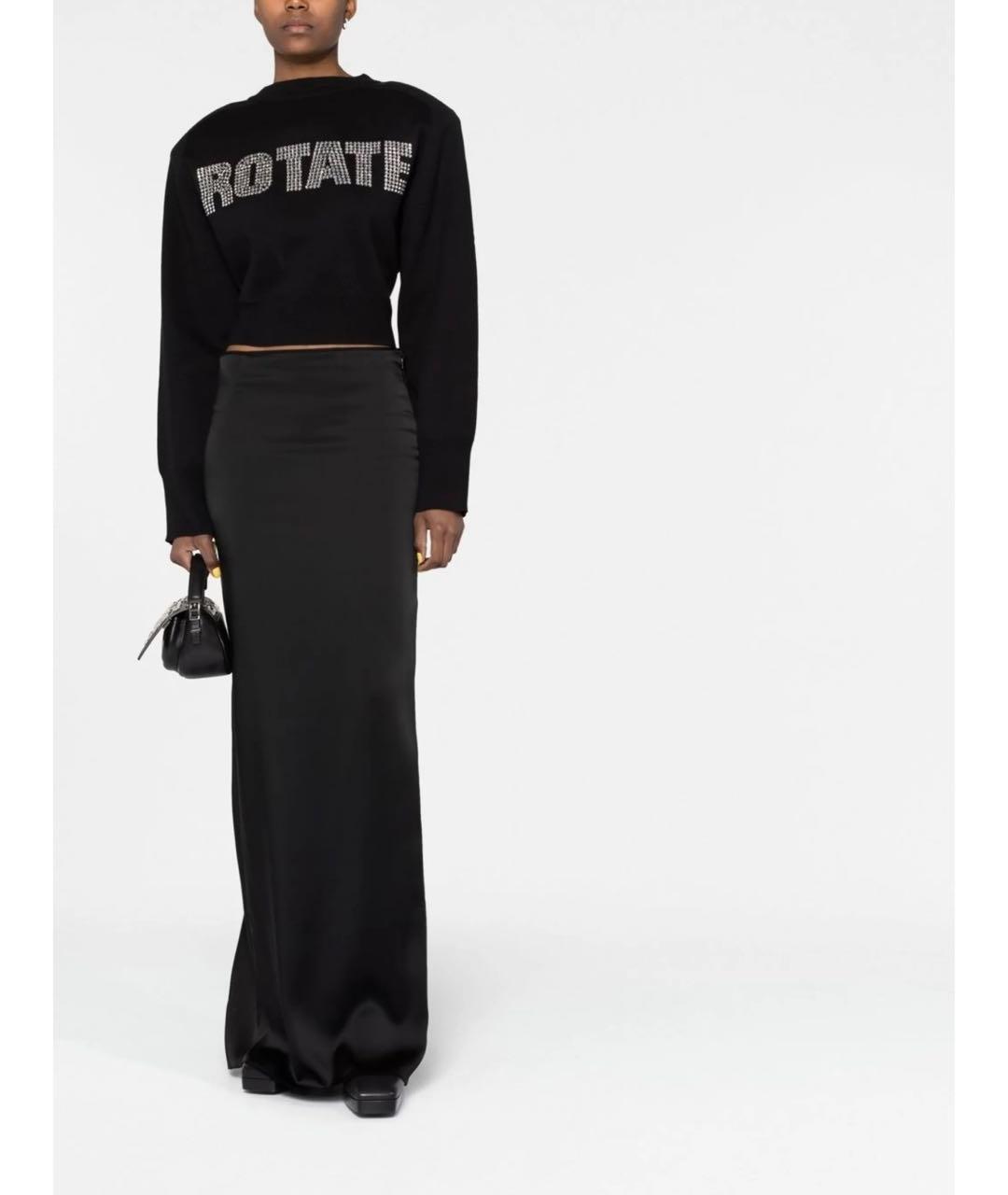 ROTATE Черный хлопковый джемпер / свитер, фото 3