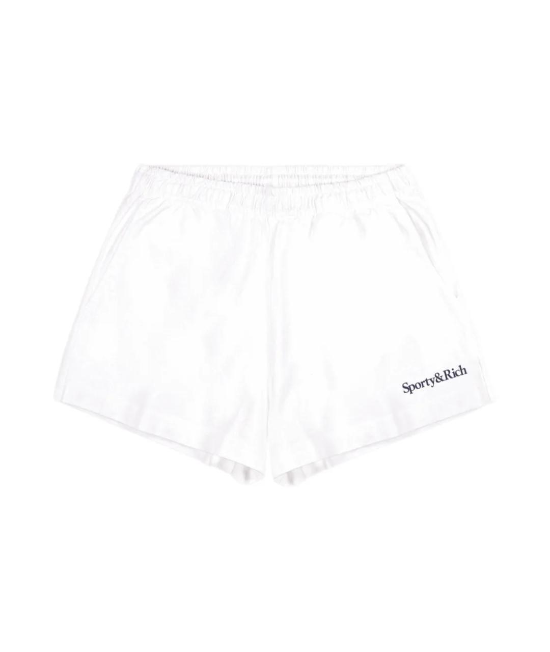 SPORTY AND RICH Белые хлопковые шорты, фото 1
