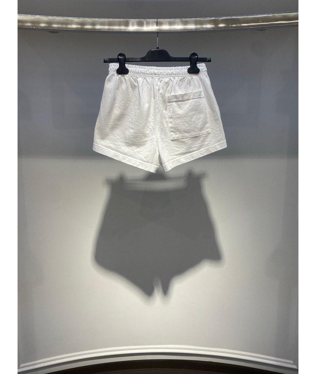SPORTY AND RICH Белые хлопковые шорты, фото 3
