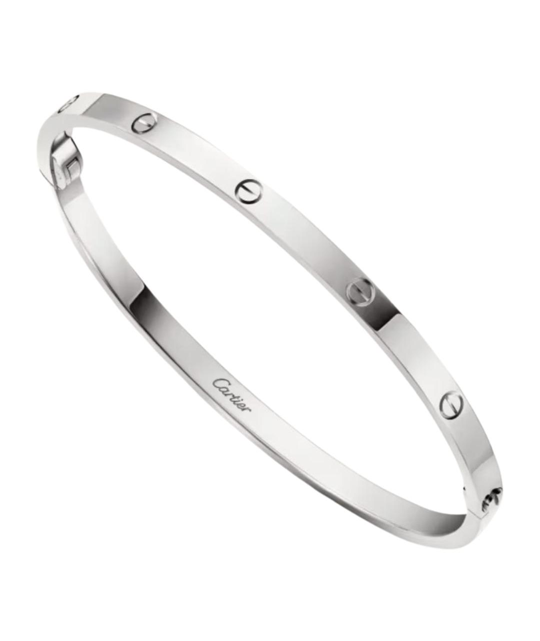 CARTIER Белый браслет из белого золота, фото 1