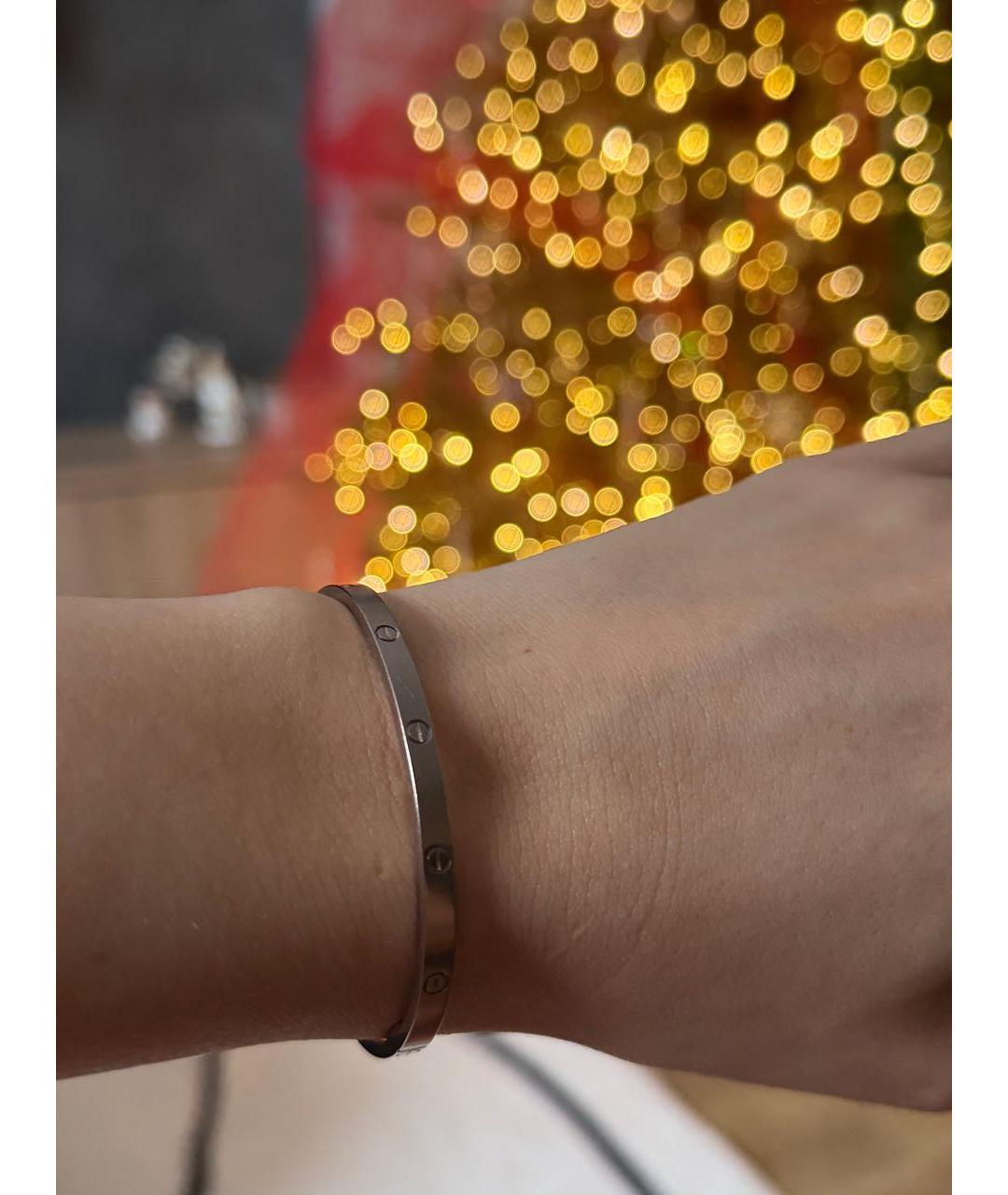 CARTIER Белый браслет из белого золота, фото 3