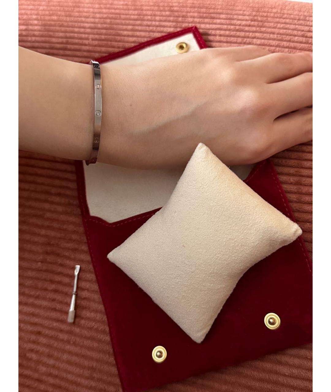 CARTIER Белый браслет из белого золота, фото 4