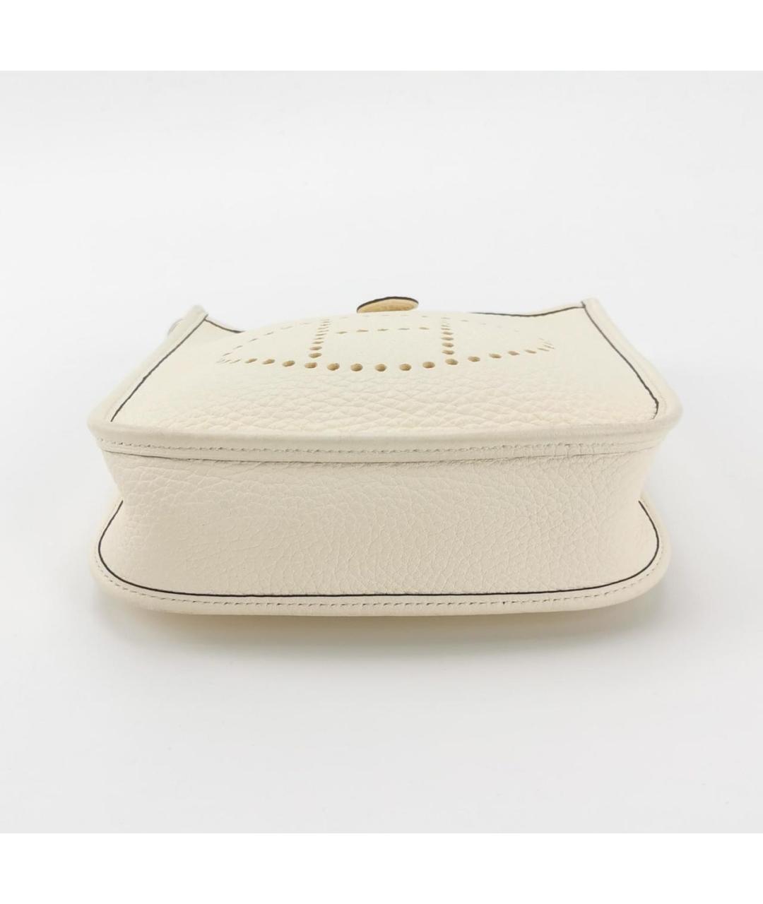 HERMES Бежевая кожаная сумка через плечо, фото 4