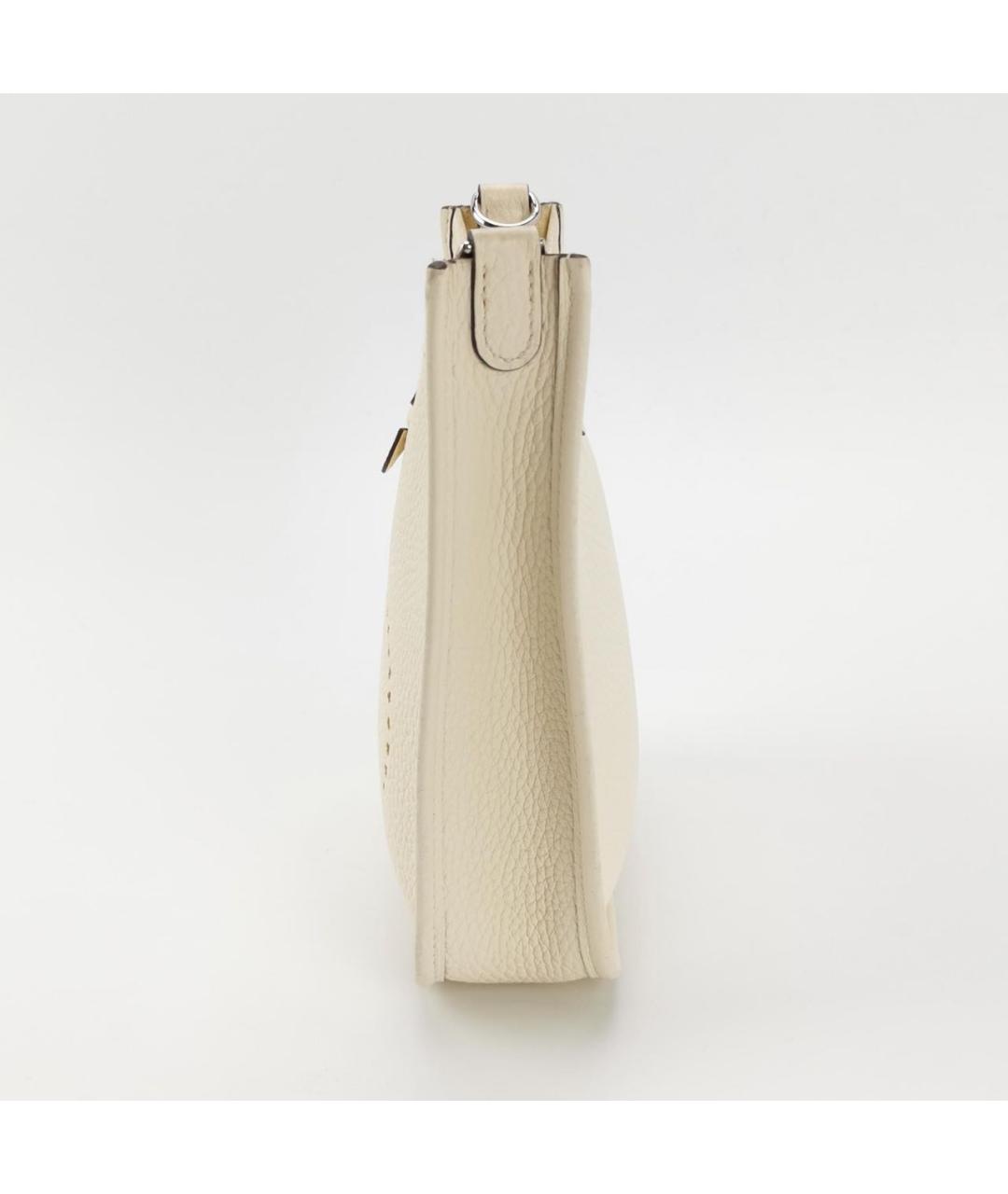 HERMES Бежевая кожаная сумка через плечо, фото 2