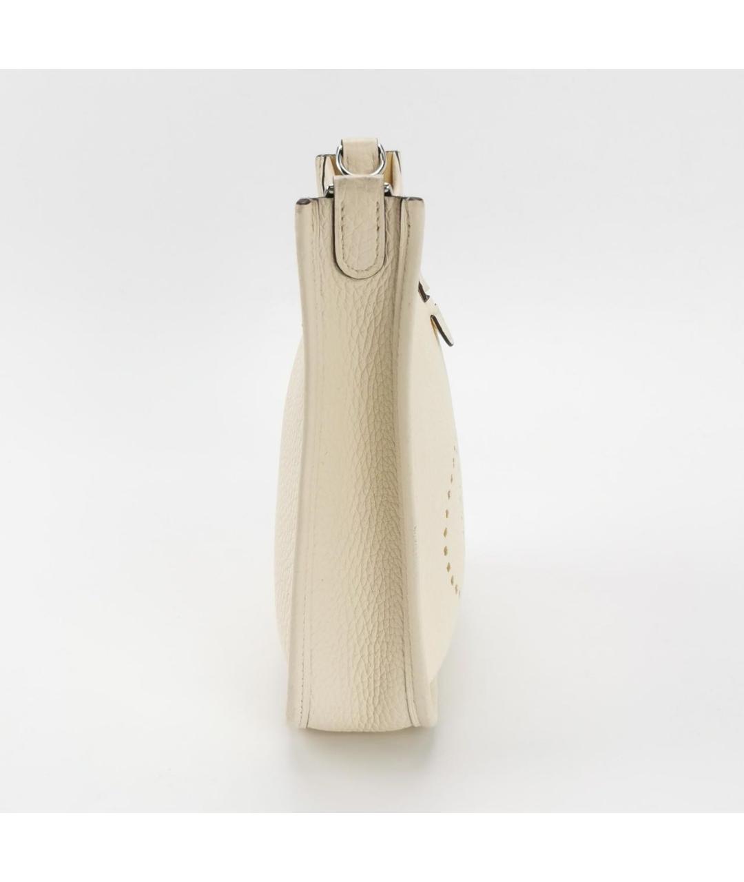 HERMES Бежевая кожаная сумка через плечо, фото 3