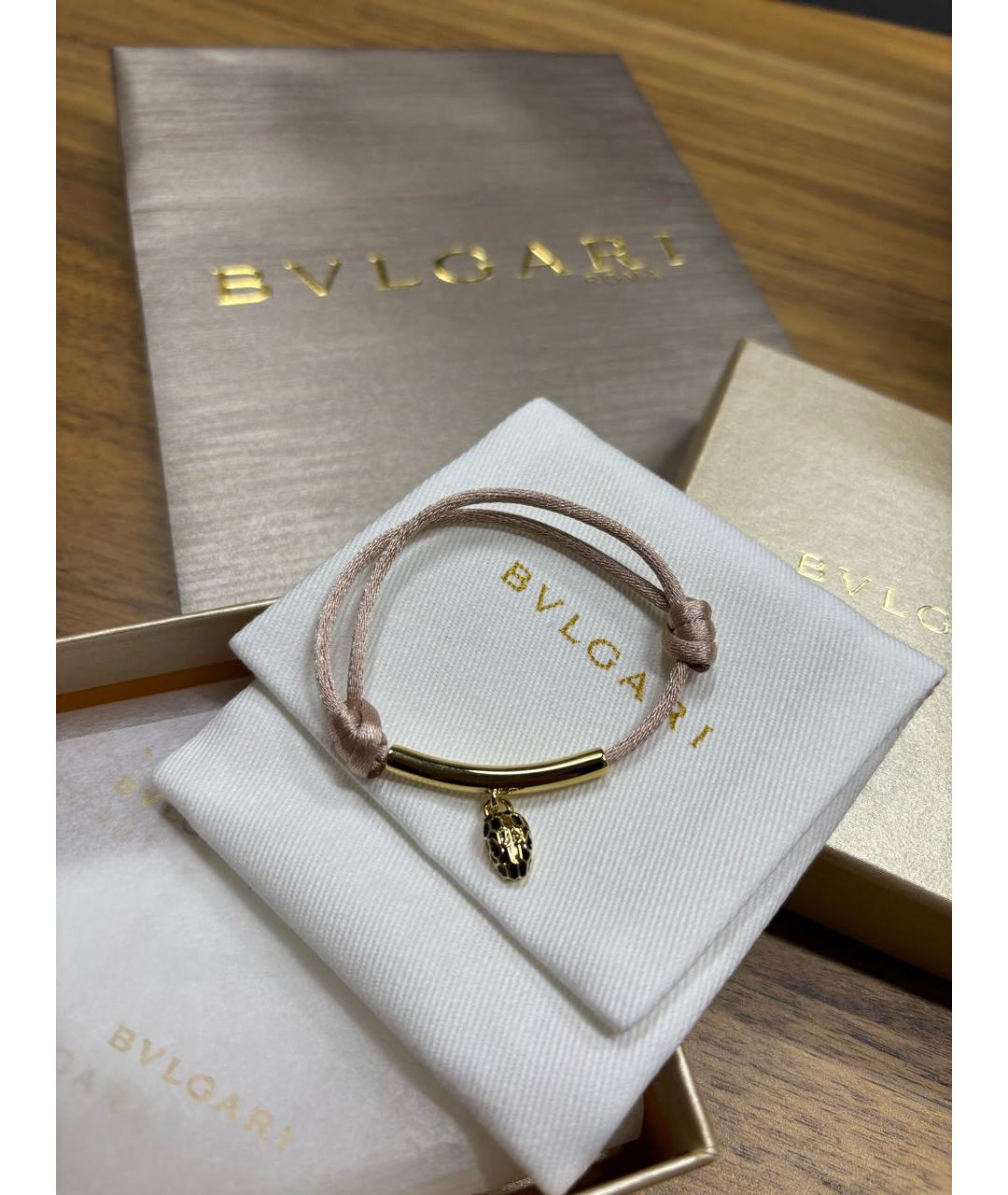 BVLGARI Бежевый браслет, фото 5