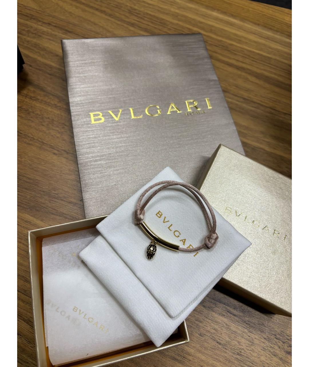 BVLGARI Бежевый браслет, фото 2