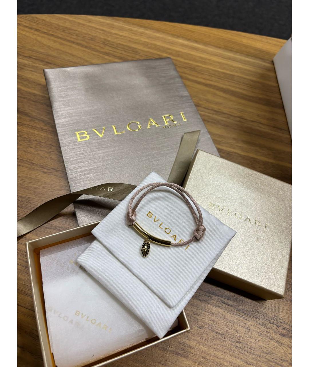 BVLGARI Бежевый браслет, фото 3