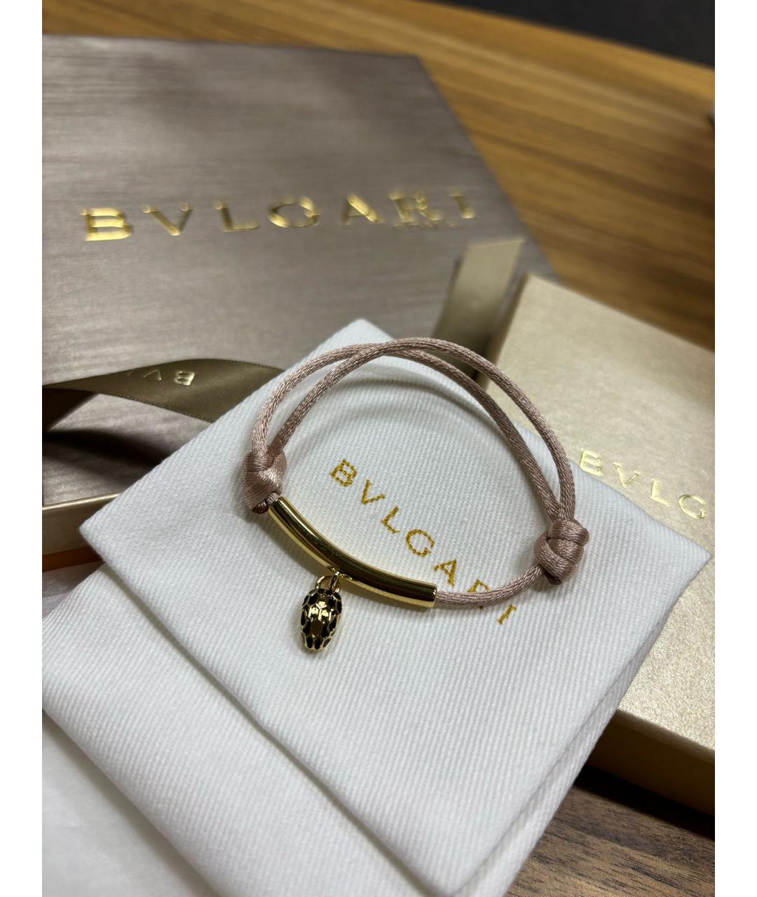 BVLGARI Бежевый браслет, фото 4