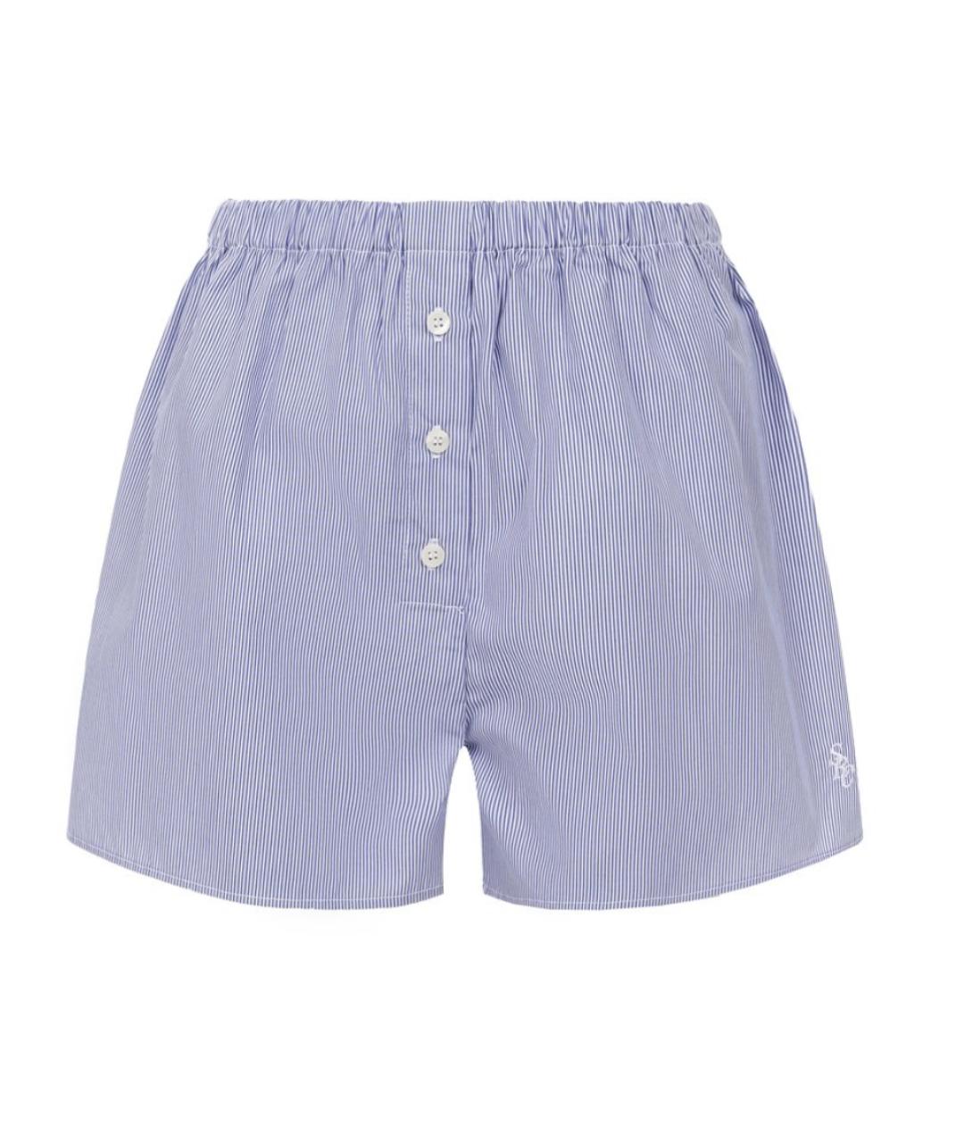 SPORTY AND RICH Голубой хлопковый костюм с брюками, фото 5