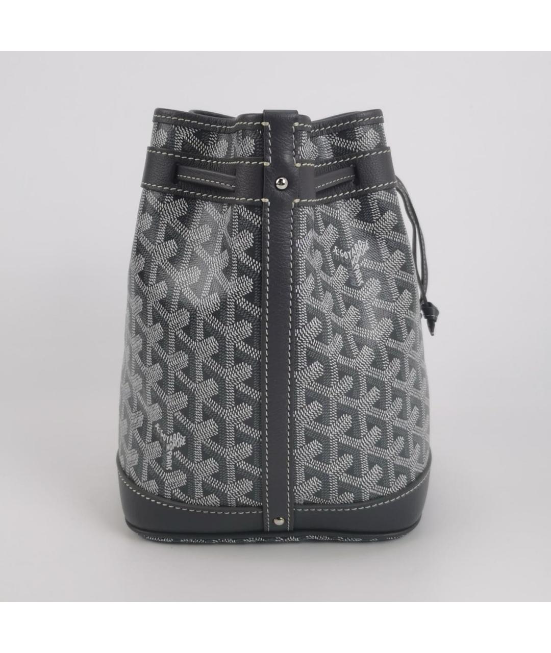 GOYARD Серая кожаная сумка тоут, фото 3