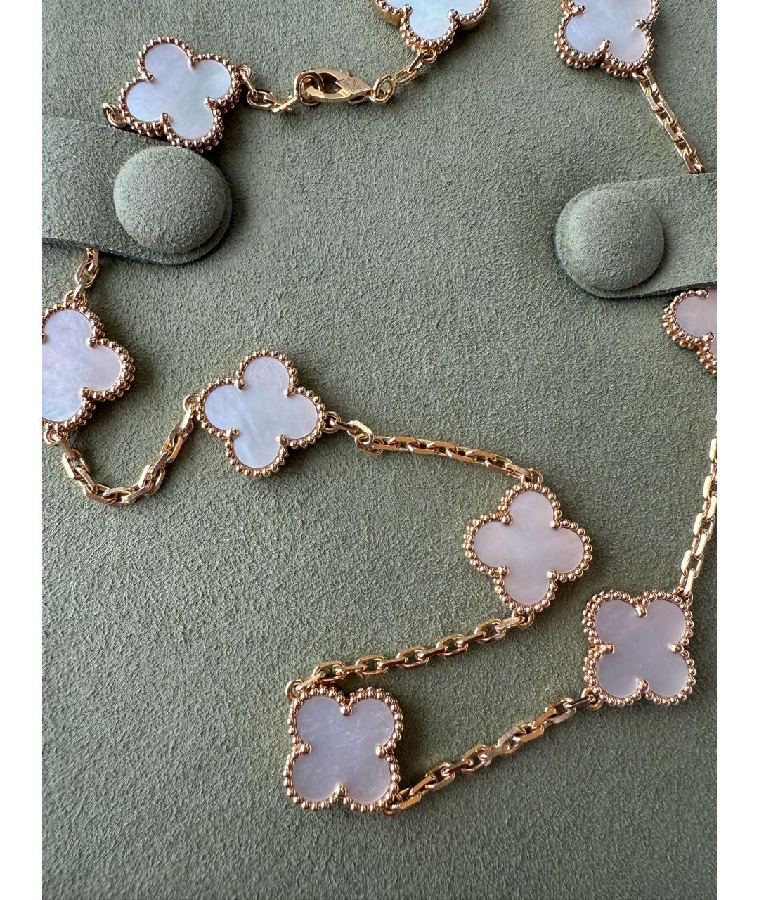 VAN CLEEF & ARPELS Белое колье из желтого золота, фото 3