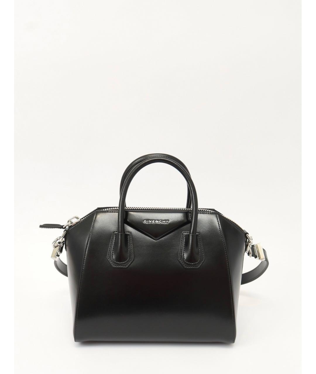 GIVENCHY Черная кожаная сумка тоут, фото 9