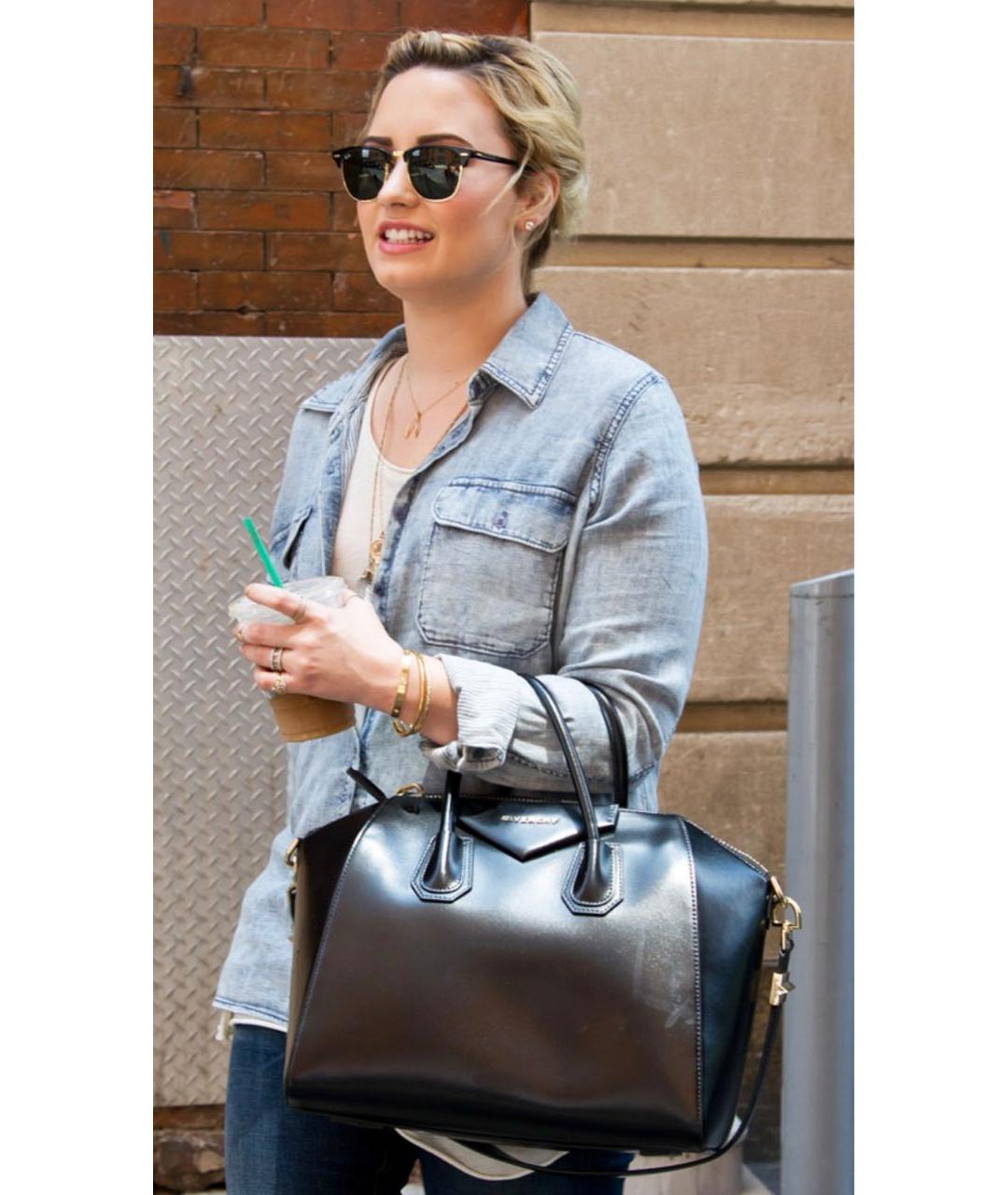 GIVENCHY Черная кожаная сумка тоут, фото 8