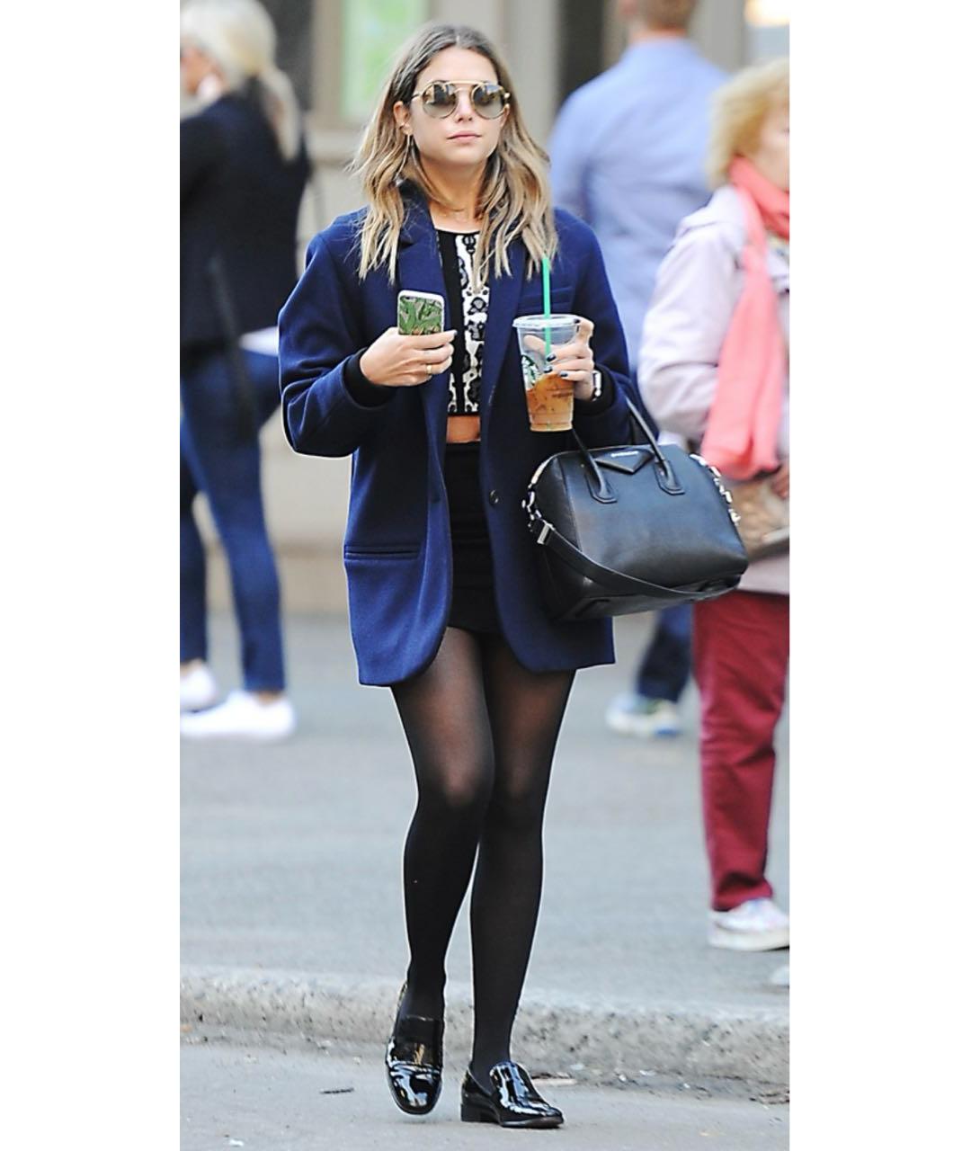 GIVENCHY Черная кожаная сумка тоут, фото 6