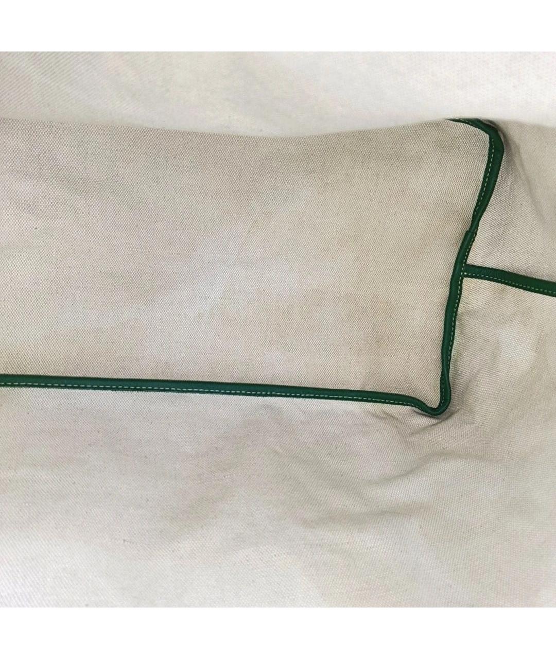 GOYARD Зеленая кожаная сумка тоут, фото 7