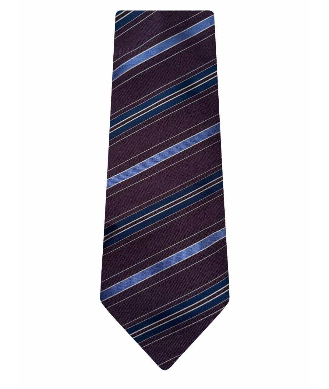 BRIONI Бордовый шелковый галстук, фото 1