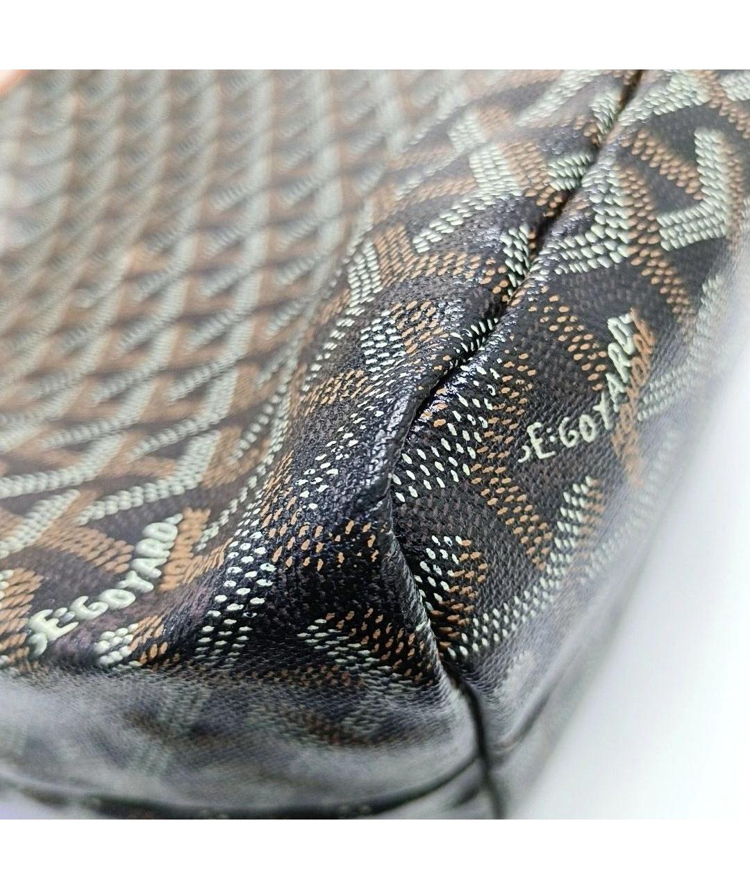 GOYARD Коричневая кожаная сумка тоут, фото 5