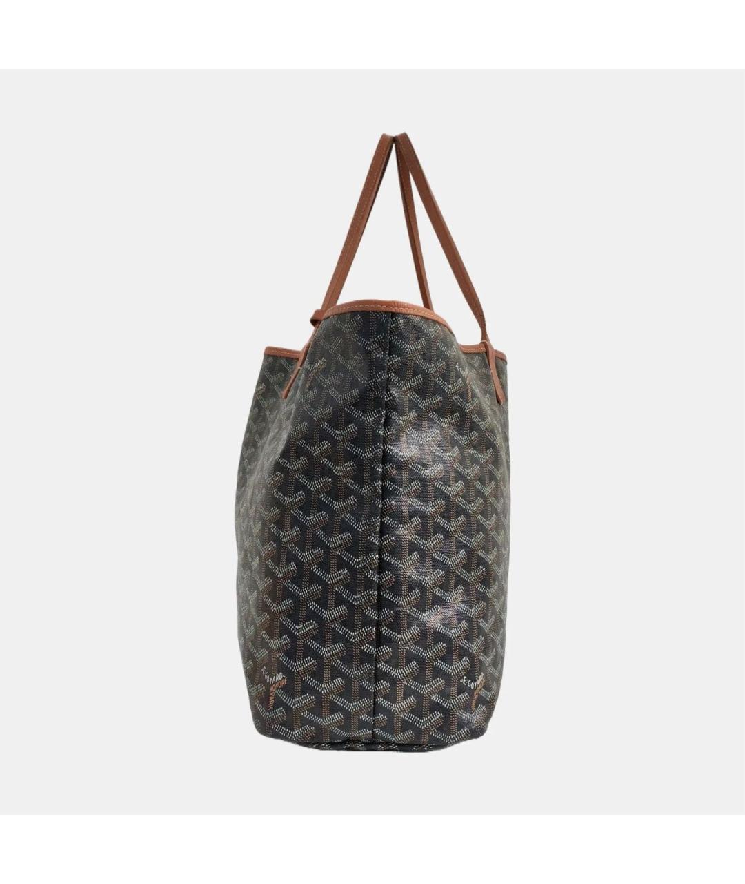 GOYARD Коричневая кожаная сумка тоут, фото 2