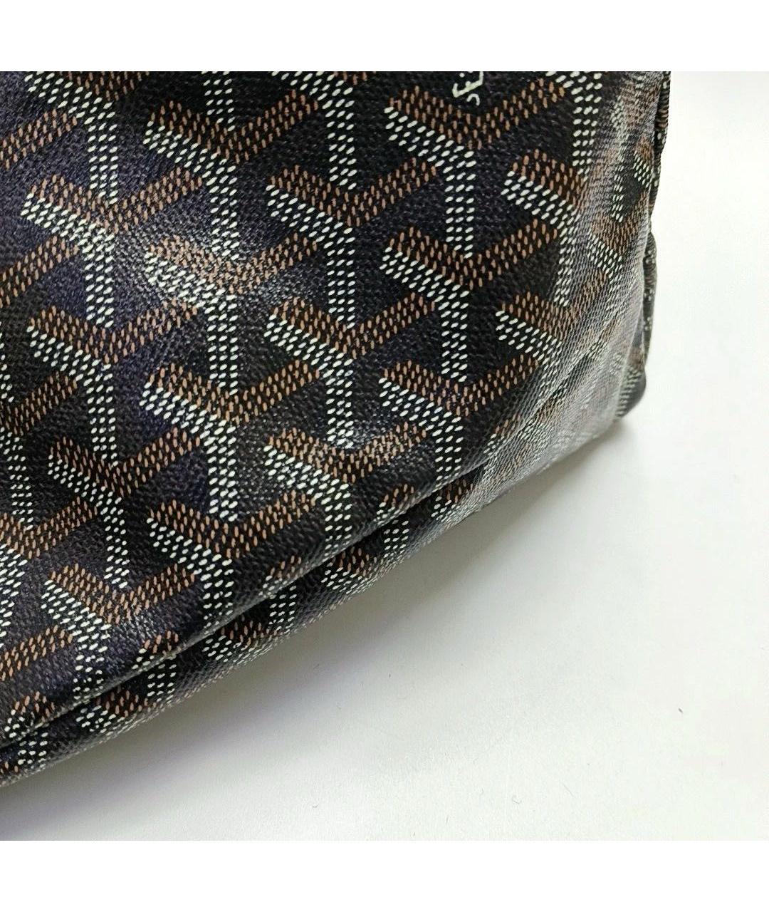 GOYARD Коричневая кожаная сумка тоут, фото 8