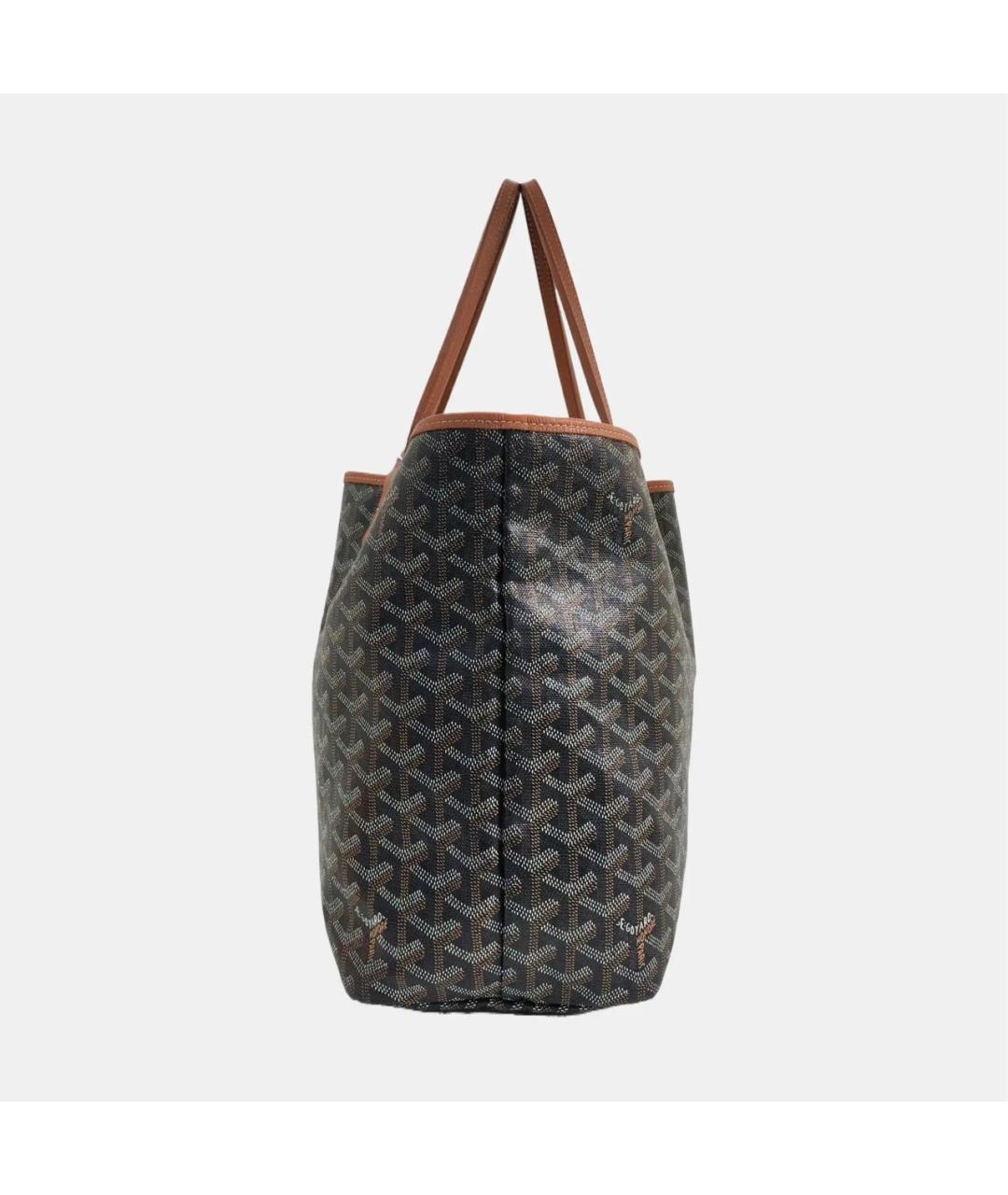 GOYARD Коричневая кожаная сумка тоут, фото 3