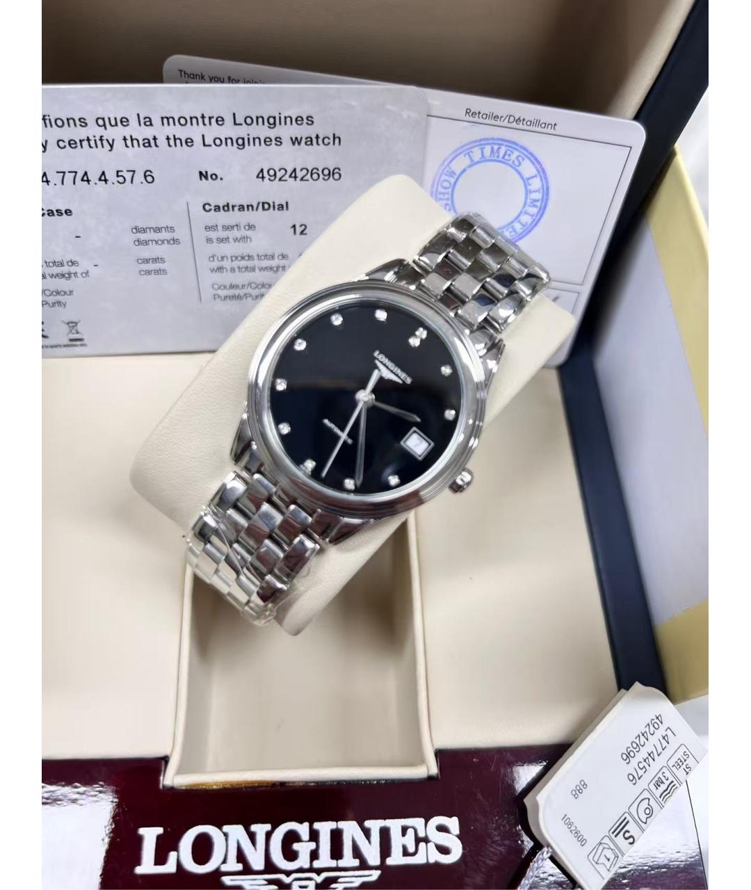 LONGINES Серебряные часы, фото 7